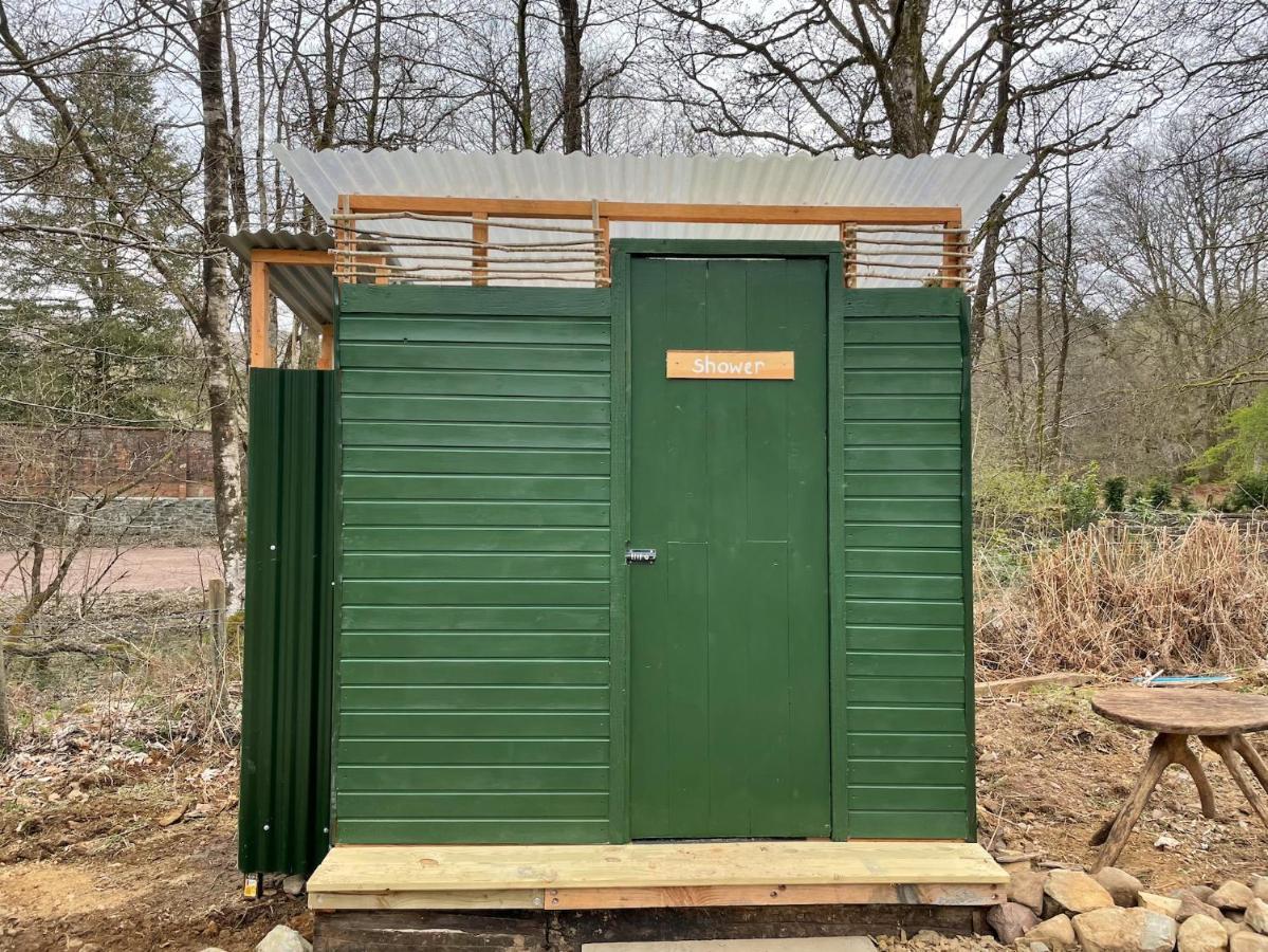 Cosy Woodland Off Grid Shepherds Hut - Rowan Villa Castle Douglas ภายนอก รูปภาพ