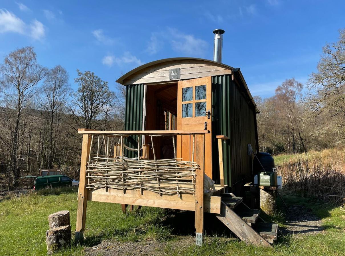 Cosy Woodland Off Grid Shepherds Hut - Rowan Villa Castle Douglas ภายนอก รูปภาพ